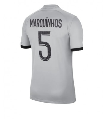 Paris Saint-Germain Marquinhos #5 Bortedrakt 2022-23 Kortermet
